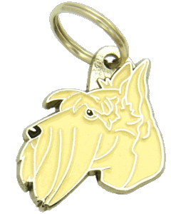 Terrier escocês creme - pet ID tag, dog ID tags, pet tags, personalized pet tags MjavHov - engraved pet tags online